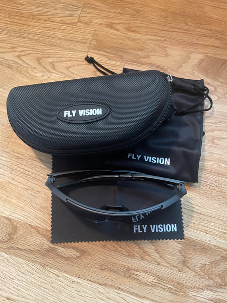 FLY VISION Solbrille - grøn fluorescerende