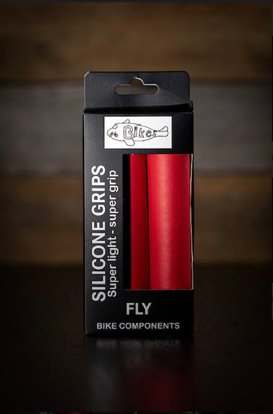 Silikone håndtag fra FLY BikeComponents. Komfortable letvægts grips i 7 forskellige farver.
